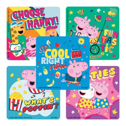 SmileMakers SmileMakers 20 per Design Peppa and her pals Sticker 2-1/2 Inch - Box of 100 - ST1893B-BX