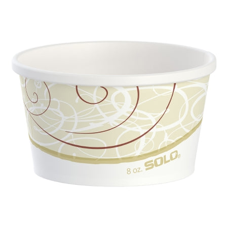 RJ Schinner Co Food Container Flexstyle® Symphony® Print Single Use Paper 3-1/5 Inch Dia X 2-1/5 Inch H - Case of 500 - HS4085-J8000-CS