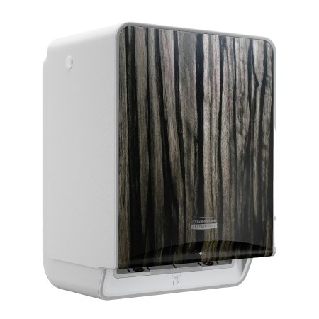 Kimberly Clark Paper Towel Dispenser Kimberly-Clark Professional™ ICON™ Ebony Woodgrain Touch Free 1 Roll Wall Mount - Case of 1 - 58750-CS