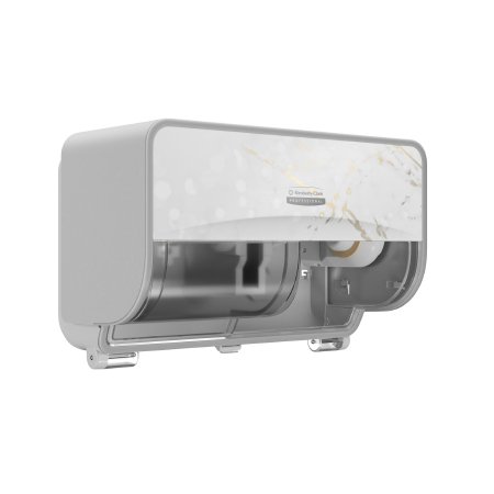 Kimberly Clark Toilet Tissue Dispenser Kimberly-Clark Professional™ ICON™ Cherry Blossom Manual Pull 2 Rolls Wall Mount - Case of 1 - 58732-CS