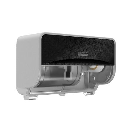 Kimberly Clark Toilet Tissue Dispenser Kimberly-Clark Professional™ ICON™ Black Mosaic Manual Pull 2 Rolls Wall Mount - Case of 1 - 58722-CS