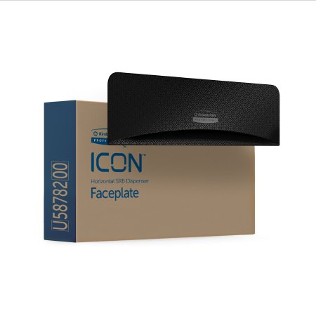 Kimberly Clark Toilet Tissue Dispenser Faceplate Kimberly-Clark Professional™ ICON™ Black Mosaic, 1-1/2 X 3-1/2 X 12 Inch - Case of 1 - 58782-CS