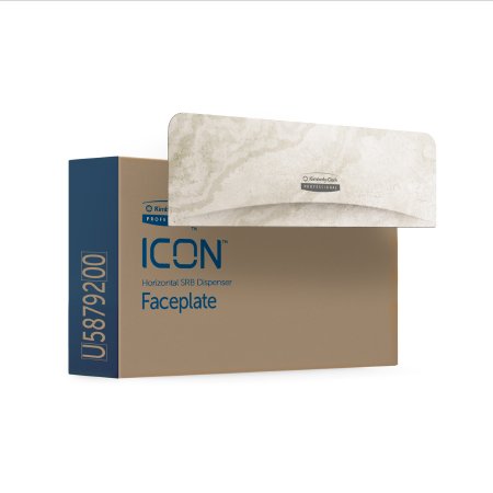 Kimberly Clark Toilet Tissue Dispenser Faceplate Kimberly-Clark Professional™ ICON™ Warm Marble, 1-1/2 X 3-1/2 X 12 Inch - Case of 1 - 58792-CS