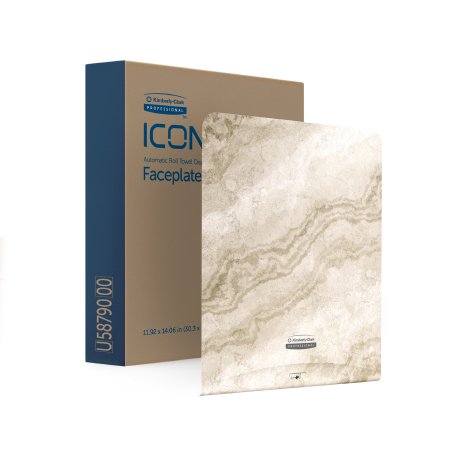 Kimberly Clark Paper Towel Dispenser Faceplate Kimberly-Clark Professional™ ICON™ Warm Marble, - Case of 1 - 58790-CS