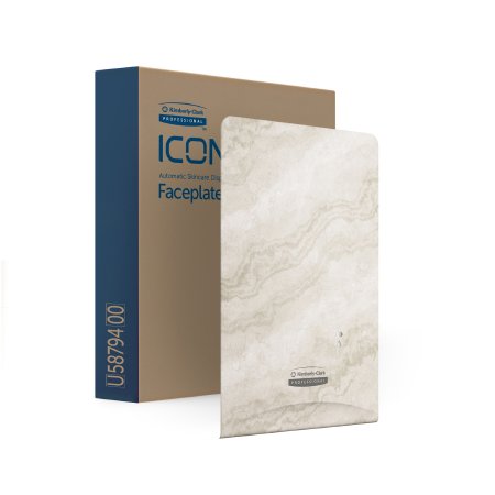 Kimberly Clark Soap / Hand Sanitizer Dispenser Faceplate Kimberly-Clark Professional™ ICON™ Warm Marble Design, - Case of 1 - 58794-CS