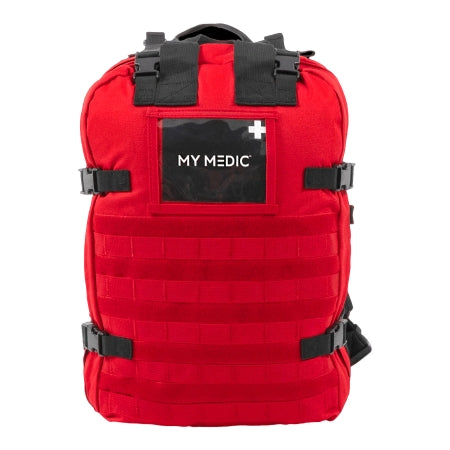 MyMedic First Aid Kit My Medic™ The MEDIC Standard 10 Person Red Nylon Backpack - Each - MM-KIT-U-XL-RED-STN-EA