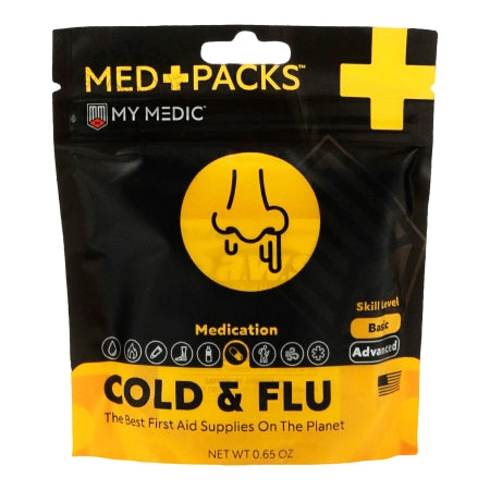 MyMedic First Aid Kit My Medic™ MED PACKS Cold & Flu Plastic Pouch - Each - MM-KIT-S-MD-PK-COLD-FLU-EA-EA