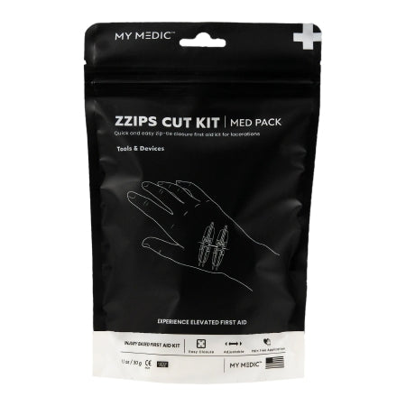 MyMedic First Aid Kit My Medic™ MED PACKS ZZIPS Cut Kit Plastic Pouch - Each - MM-SPL-MD-PK-ZZIP-CUT-EA-EA