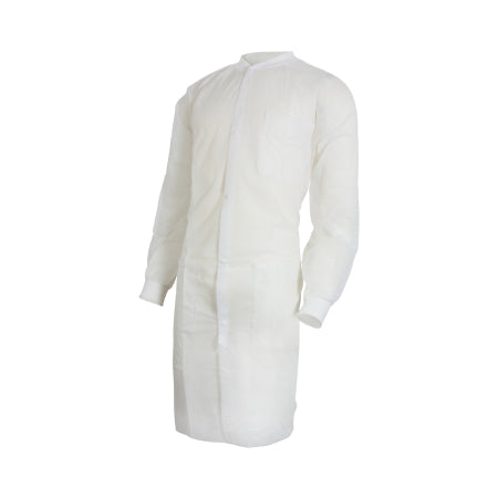 McKesson Lab Coat McKesson White Large / X-Large Knee Length Disposable - Bag of 10 - 34381200-BG