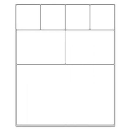 United Ad Label Blank Label UAL Thermal White Paper 4 X 4-1/2 Inch - CT/2 - ULDTPN6A-CT
