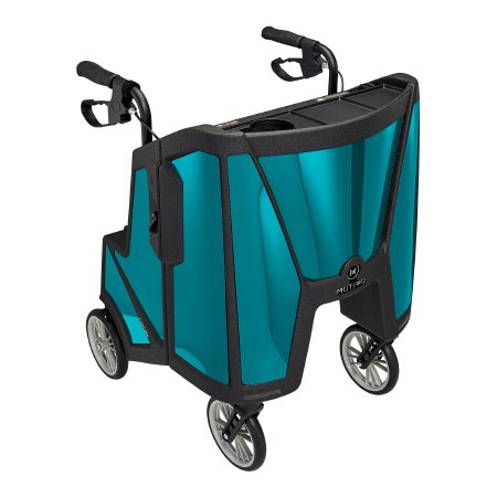 Motivo Inc 4 Wheel Rollator Tour Ocean Teal Adjustable Height / Folding Carbon Fiber Frame - Each - 10003TROT-EA