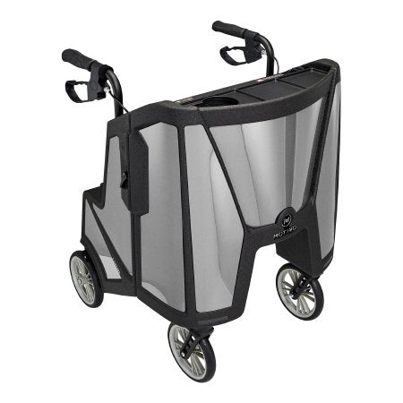 Motivo Inc 4 Wheel Rollator Tour Pure Silver Adjustable Height / Folding Carbon Fiber Frame - Each - 10003TRPS-EA