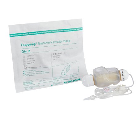 B. Braun Elastomeric Pump Easypump® ST Gravity Disposable 100 mL Capacity 100 mL Volume 100 mL / Hr. Flow Rate Without Display - Pack of 2 - 4540046-02-PK