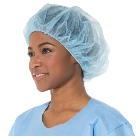 Carter-Health Disposables LLC Bouffant Cap One Size Fits Most Blue Elastic Closure - Case of 1000 - CH6001-CS