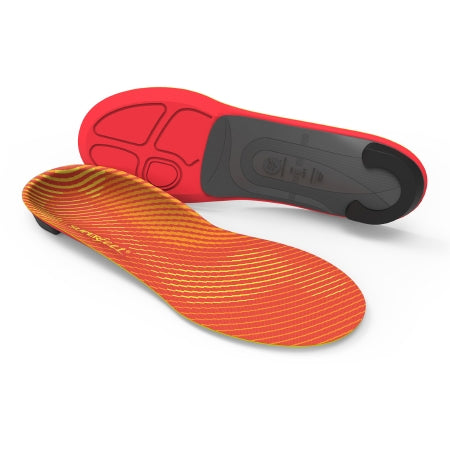 Superfeet Superfeet® RUN Pain Relief Insole Full Length Size D Carbon Fiber / Foam / Nylon Black / Orange / Yellow Male 7-1/2 to 9 / Female 8-1/2 to 10 - Pair - FL786408-PR