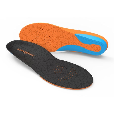 Superfeet Superfeet® FLEX Insole Full Length Size E Foam / Nylon Black / Blue / Orange Male 9-1/2 to 11 / Female 10-1/2 to 12 - Pair - FL143310-PR