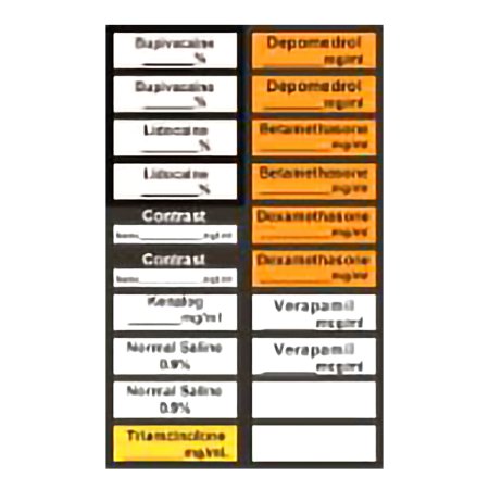 Viscot Industries Drug Label Viscot Anesthesia Label Multiple Medication Names - Case of 100 - VPAIN-20-CS