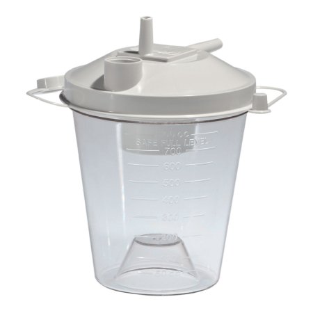 Sunset Healthcare Suction Canister 800 mL Sealing Lid - Case of 48 - RES023AW-CS