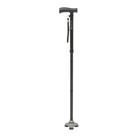 Patterson Medical Supply Folding Cane HurryCane® Aluminum 30-1/2 to 37-1/2 Inch Height Black - Each - 081716430-EA
