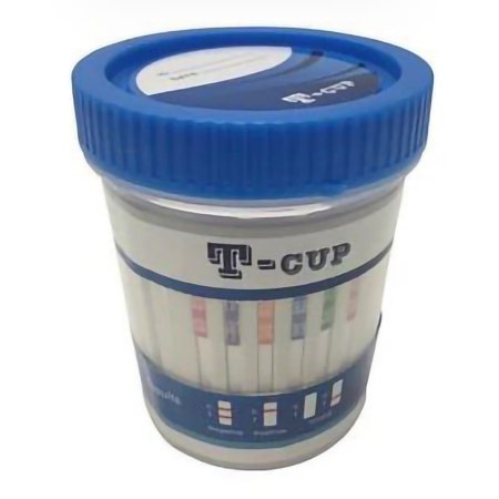 Wondfo USA Co Ltd Drugs of Abuse Test Kit T-Cup® 10-Drug Panel AMP, BUP, BZO, COC, mAMP/MET, MDMA, MTD, OPI, OXY, THC Urine Sample 25 Tests CLIA Waived - Box of 25 - TDOA-8104-BX