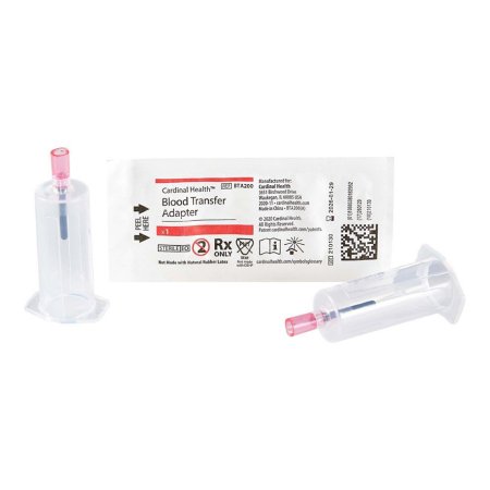 Cardinal Blood Transfer Adapter Cardinal Health™ For use with Long-neck Blood Culture Bottles / Transferring Blood Specimens from Syringe into Culture Bottles - Case of 800 - BTA200-CS