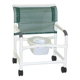 MJM International Shower Chair MJM International PVC Frame 24 Inch Seat Width 375 lbs. Weight Capacity - Each - 124-4TW-NB-EA