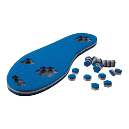 Pedifix PediFix® PressureOFF® High Protection System 9 Offloading Insole Full Length / Removable Bottom Pegs Large, Left Foot EVA / Poron® Blue / Tan Male 10 to 12 / Female 12 to 14 - Each - 2402-LL-EA
