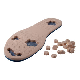 Pedifix PediFix® PressureOFF® High Protection System 9 Wide Offloading Insole Full Length / Removable Bottom Pegs Large, Right Foot EVA / Poron® Blue / Tan Male 10 to 12 / Female 12 to 14 - Each - 2404-LR-EA