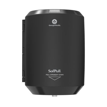 Georgia Pacific Paper Towel Dispenser Georgia Pacific Black Plastic Manual 1 Roll Wall Mount - Each - 58008B-EA