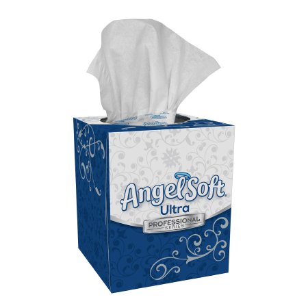 Georgia Pacific Angel Soft Ultra Professional Series® Facial Tissue White 7-1/2 X 8.4 Inch 96 Count - Case of 36 - 49470-CS