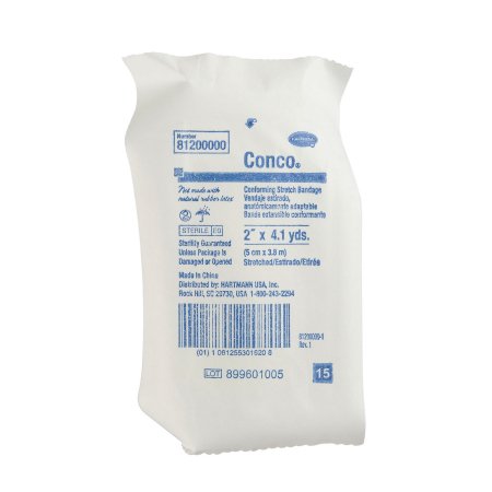 Hartmann Conforming Bandage Conco® 2 Inch X 4.1 Yard 12 per Bag Sterile Roll Shape - Each - 81200000-EA