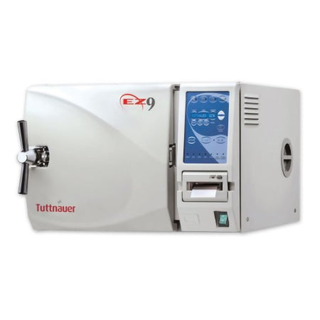 Tuttnauer USA Tuttnauer™ EZ9P Tabletop Autoclave Steam 9 X 18 X 20 Inch Single Door - Each - EZ9P-SD-EA