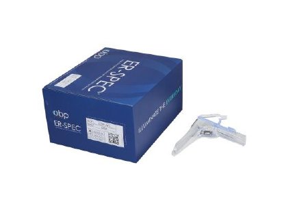 Cooper Surgical Vaginal Speculum ER-SPEC® Pederson NonSterile Office Grade Acrylic Large Double Blade Duckbill Disposable Built-In Light Source - Box of 16 - C020120-1-BX