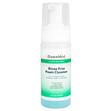 Dukal Rinse-Free Cleanser DawnMist® Foaming 4 oz. Pump Bottle Scented - Case of 24 - RFFC04-CS