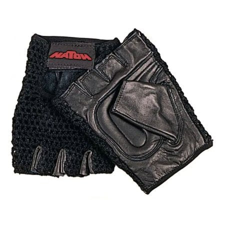 Patterson Medical Supply Push Gloves Hatch Fingerless Large Black Hand Specific Style - Pair - 660802-PR