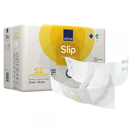 Abena North America Unisex Adult Incontinence Brief Abena® Slip Premium S2 Small Disposable Heavy Absorbency - Pack of 28 - 1000021281-PK