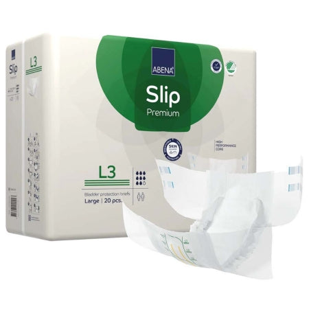 Abena North America Unisex Adult Incontinence Brief Abena® Slip Premium L3 Large Disposable Heavy Absorbency - Pack of 20 - 1000021291-PK