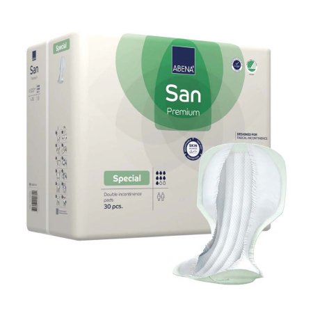 Abena North America Incontinence Liner Abena® San Premium Special 14.5 X 28.7 Inch Heavy Absorbency Fluff / Polymer Core One Size Fits Most - Pack of 30 - 1000021314-PK