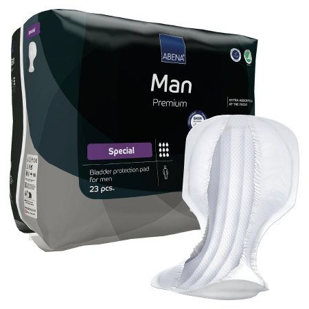 Abena North America Bladder Control Pad Abena® Premium Man Special 14.5 X 28.7 Inch Heavy Absorbency Fluff / Polymer Core One Size Fits Most - Case of 92 - 1000021333-CS