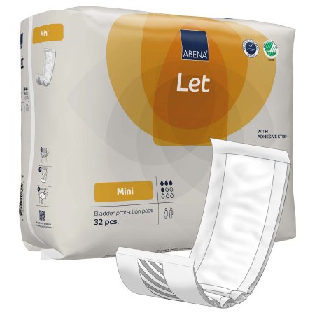 Abena North America Incontinence Liner Abena® Abri-Let Mini 5.5 X 15.3 Inch Light Absorbency Fluff / Polymer Core One Size Fits Most - Case of 288 - 1000021344-CS