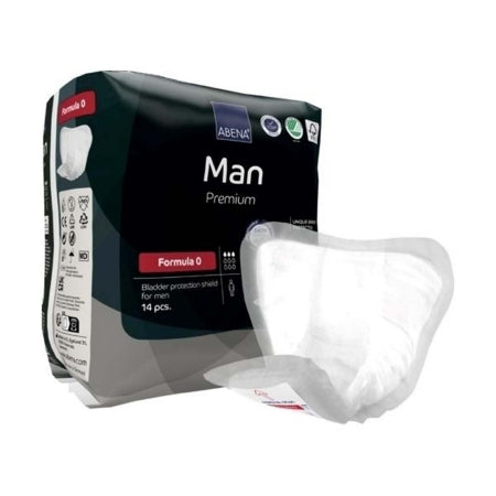 Abena North America Incontinence Liner Abena® Premium Man Formula 0 7.5 X 9 Inch Light Absorbency Fluff / Polymer Core One Size Fits Most - Case of 224 - 1000021334-CS