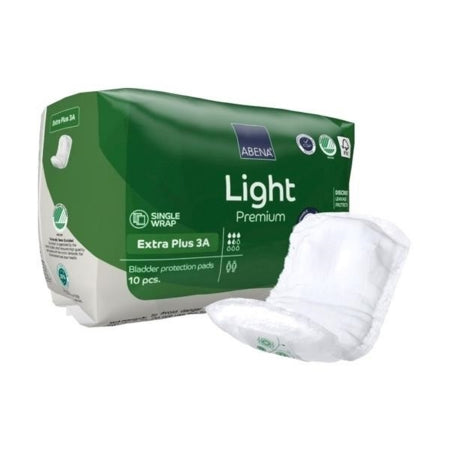 Abena North America Bladder Control Pad Abena® Premium Light Extra Plus 4.3 X 12.9 Inch Moderate Absorbency Fluff / Polymer Core Size 3A - Case of 200 - 1000021341-CS