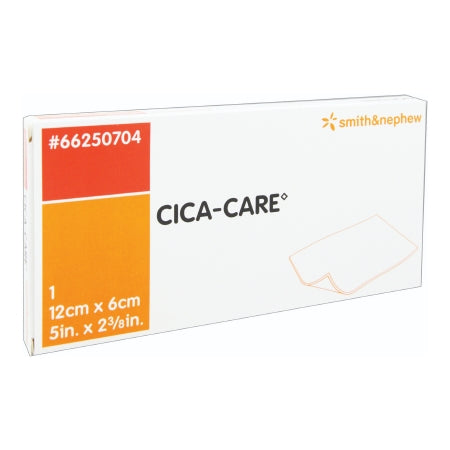 Smith & Nephew Silicone Sheeting Cica-Care 2-3/8 X 5 Inch Rectangle NonSterile - Case of 20 - 66250704-CS