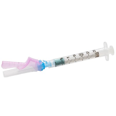 BD Safety Hypodermic Needle Eclipse™ 1-1/2 Inch Length 23 Gauge Regular Wall Hinged Safety Needle - Case of 1200 - 303304-CS