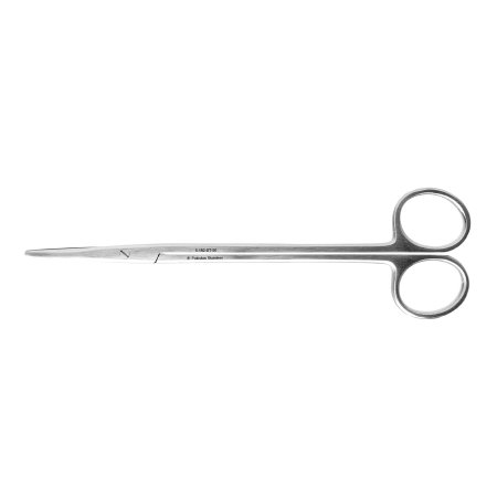 Miltex Instrument (Sterile Dis) Dissecting Scissors Miltex® Metzenbaum 7 Inch Length Floor Grade Pakistan Stainless Steel Sterile Finger RIng Handle Curved Blade Blunt Tip / Blunt Tip - Box of 50 - 5-182-ST-50-BX