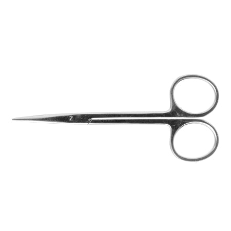 Miltex Instrument (Sterile Dis) Strabismus Scissors Miltex® 4 Inch Length Floor Grade Pakistant Stainless Steel Sterile Finger Ring Handle Straight Blade Blunt Tip / Blunt Tip - Box of 50 - 5-312-ST-50-BX