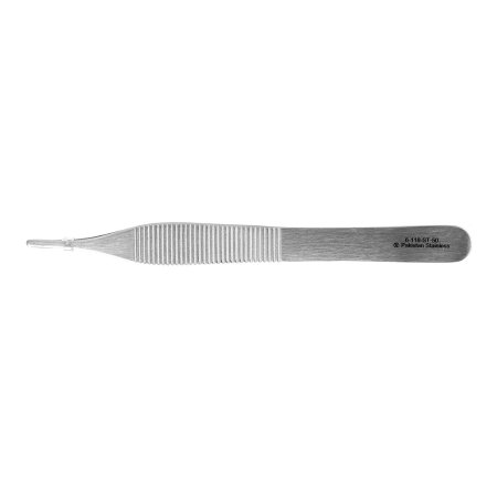 Miltex Instrument (Sterile Dis) Dressing Forceps Miltex® Adson 4-3/4 Inch Length Floor Grade Pakistan Stainless Steel Sterile NonLocking Thumb Handle Straight Serrated Tips - Box of 25 - 6-118-ST-25-BX