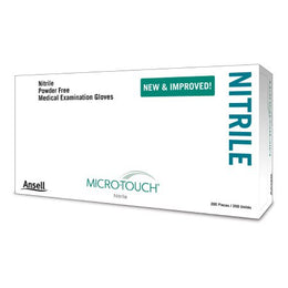 Microflex Medical Exam Glove Micro-Touch® X-Small NonSterile Nitrile Standard Cuff Length Textured Fingertips Blue Chemo Tested - Case of 1000 - 313029060-CS