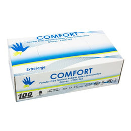 Concentric Health Alliance Exam Glove Comfort X-Large NonSterile Latex Standard Cuff Length White Not Rated - Box of 1 - LATPFXLG-BX
