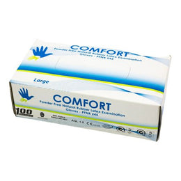 Concentric Health Alliance Exam Glove Comfort Large NonSterile Latex Standard Cuff Length White Not Rated - Box of 1 - LATPFLRG-BX